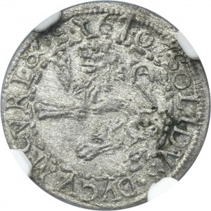 Duchy of Courland, Friedrich and Wilhelm Kettler, Schilling Mitau 1607 - NGC MS61 - RARE