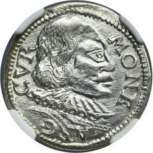 Duchy of Courland, Wilhelm Kettler, 3 Groschen Mitau 1598 - NGC MS61 - RARE