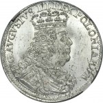 Augustus III of Poland, 6 Groschen Leipzig 1753 - NGC MS63 - RARE, denomination SZ