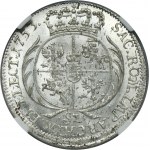 Augustus III of Poland, 6 Groschen Leipzig 1753 - NGC MS63 - RARE, denomination SZ
