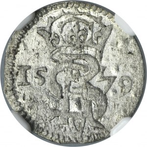Duchy of Courland, Gotthard Kettler, Two Denarius Mitawa 1579 - NGC AU58 - RARE