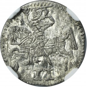 Duchy of Courland, Gotthard Kettler, Two Denarius Mitawa 1579 - NGC AU58 - RARE