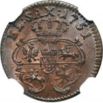 Augustus III of Poland, Schilling Grünthal 1751 - NGC MS65 BN
