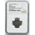 Grand Duchy of Posen, 1 Groschen Berlin 1817 A - NGC UNC DETAILS