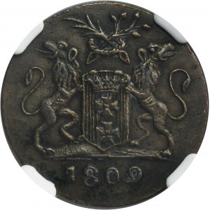 Free City of Danzig, Groschen 1809 M - NGC AU53 BN
