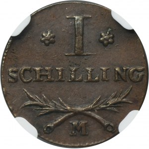 Free City of Danzig, Schilling 1809 M - NGC AU58 BN