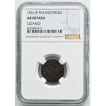 Polish Kingdom, 1 groschen Warsaw 1816 IB - NGC AU DETAILS