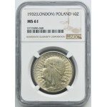 Głowa Kobiety, 10 złotych Londyn 1932 - NGC MS61