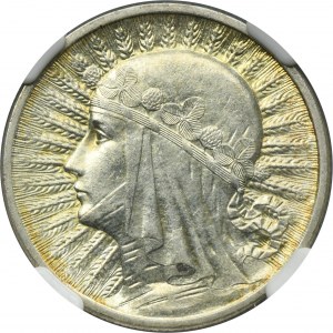 Głowa Kobiety, 2 złote 1933 - NGC MS62