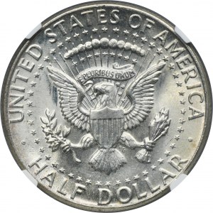 USA, 1/2 Dollar Philadephia 1964 - Kennedy - NGC MS65