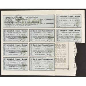 Bank für Handel und Industrie, 5 x 1.000 mkp 1923, Ausgabe XI
