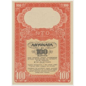 Assignment 100 zloty 1939