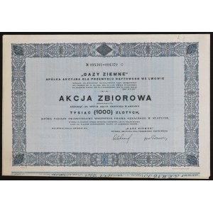 „Gazy Ziemne” Spółka Akcyjna dla Przemysłu Naftowego, 10 x 100 zł 1931