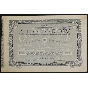 Chodorów Akcyjne Towarzystwo dla Przemysłu Cukrowniczego, 100 zł 1925