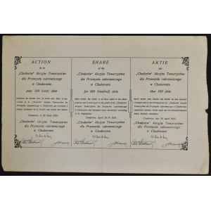 Chodorów Akcyjne Towarzystwo dla Przemysłu Cukrowniczego, 100 zł 1925