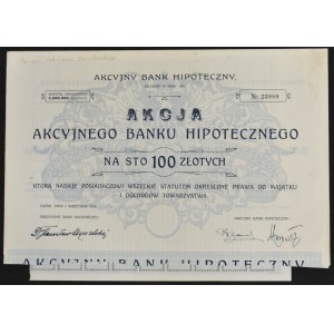 Joint Stock Mortgage Bank, 100 zloty, 1926