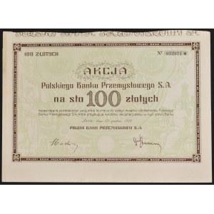 Polski Bank Przemysłowy S.A., 100 zł 1926