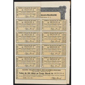 Bank Francusko-Belgijsko-Polski dla Przemysłu i Rolnictwa S.A., 100 x 1.000 mkp 1923, Emisja VII (II)
