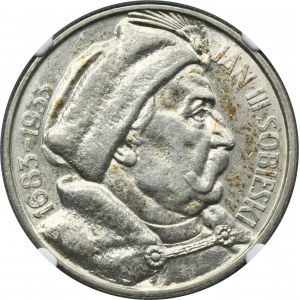 Sobieski, 10 złotych 1933 - NGC AU58