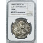 Germany, Sachsen-Weimar-Eisenach, Wilhelm Ernst, 5 Mark Berlin 1908 - NGC MS64+