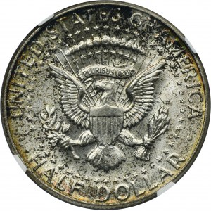 USA, 1/2 Dollar Philadephia 1964 - Kennedy - NGC MS66