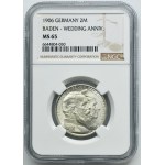 Germany, Baden, Friedrich I, 2 Mark Karlsruhe 1906 - NGC MS65