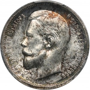 Russia, Nicholas II, 50 Kopeck Petersburg 1913 B•C - PCGS MS63