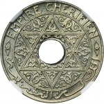 Morocco, Yusuf, 25 Centimes Paris 1921 - NGC MS68