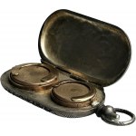 France, Silver coin purse for gold coins of 10 and 20 francs ca. 1900