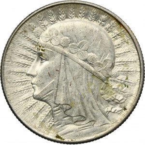 Głowa Kobiety, 5 złotych Warszawa 1934
