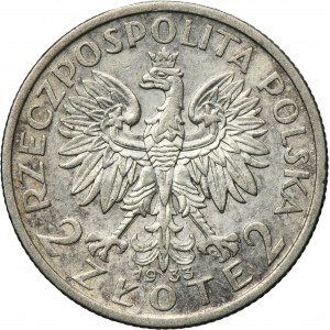Głowa Kobiety, 2 złote 1933