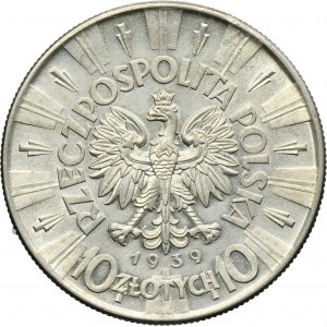 Piłsudski, 10 złotych 1939
