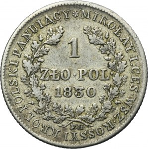 Polish Kingdom, 1 zloty Warsaw 1830 FH