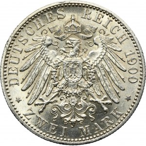 Germany, Kingdom of Prussia, Wilhelm II, 2 Mark Berlin 190 A
