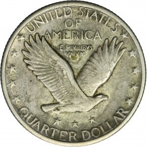 USA, 1/4 Dollar Philadelphia 1918 - Standing Liberty
