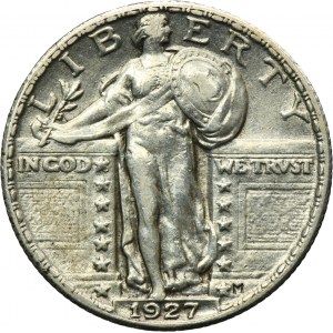 USA, 1/4 Dollar Philadelphia 1927 - Standing Liberty