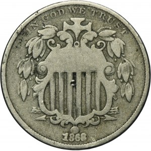 USA, 5 Cents Philadelphia 1868 - Shield