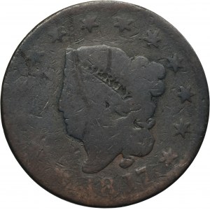 USA, 1 Cent Philadelphia 1817 - Liberty Head