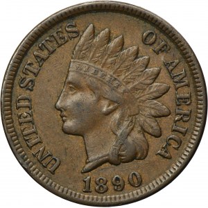 USA, 1 Cent Philadelphia 1890 - Indian Head