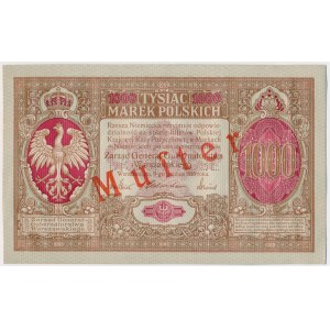 1.000 marek 1916 - Generał - WZÓR Awers i Rewers - (2szt.) - DUŻA RZADKOŚĆ