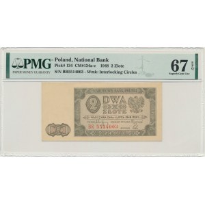 2 złote 1948 - BR - PMG 67 EPQ
