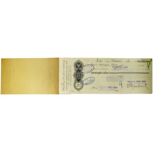 Weksel, Łódź 1938