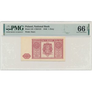 1 złoty 1946 - PMG 66 EPQ
