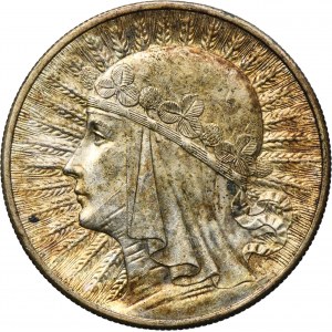 Głowa Kobiety, 10 złotych Londyn 1932