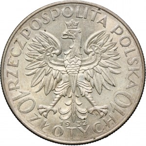Głowa Kobiety, 10 złotych Warszawa 1932