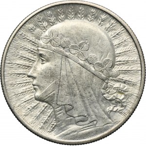 Głowa Kobiety, 10 złotych Londyn 1932