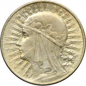 Głowa Kobiety, 10 złotych Londyn 1932