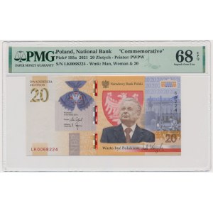 20 zl 2021 - L. Kaczynski - PMG 68 EPQ
