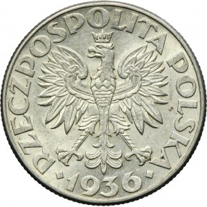 Żaglowiec, 2 złote 1936