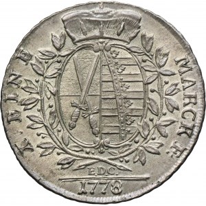 Germany, Kingdom of Saxony, Friedrich Augustus III, Thaler Dresden 1778 EDC